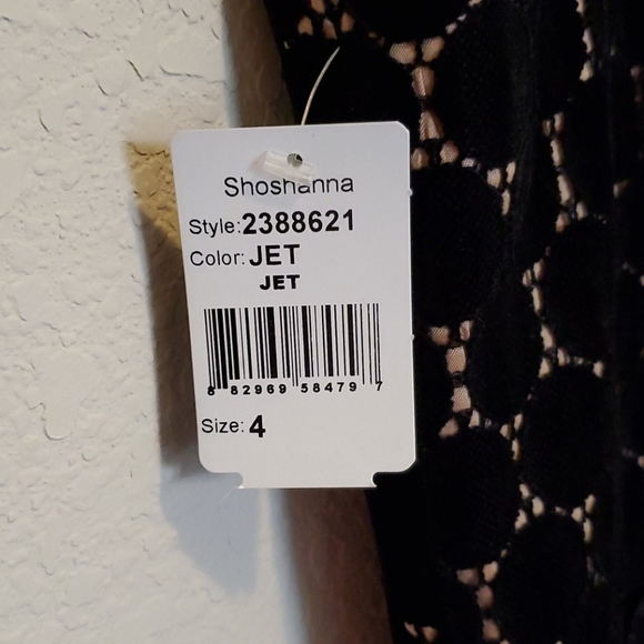 Shoshanna Velvet Polka-Dot Cocktail Dress - Picture 7 of 7